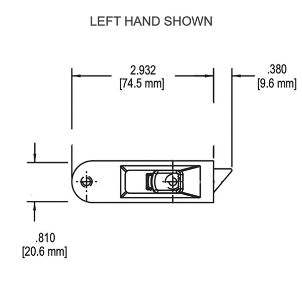 Truth® Legacy Surface Mounted Tilt Latch - Choose Color