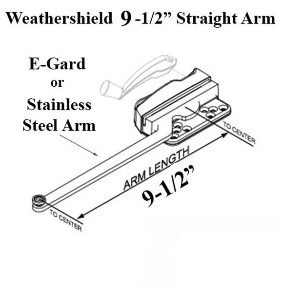 Truth® 15.31 Weathershield® series, 9-1/2 Single Straight Arm Casement