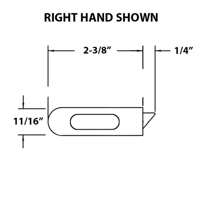 Metal Tilt Latch, Bottom/Lower Sash, Choose Color/Handing