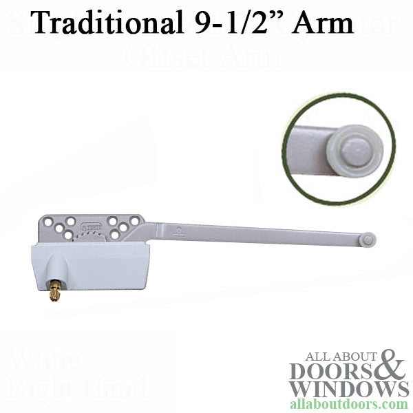 Truth® 15.31 Traditional 9-1/2 Straight Arm Casement Operator-CHOOSE COLOR