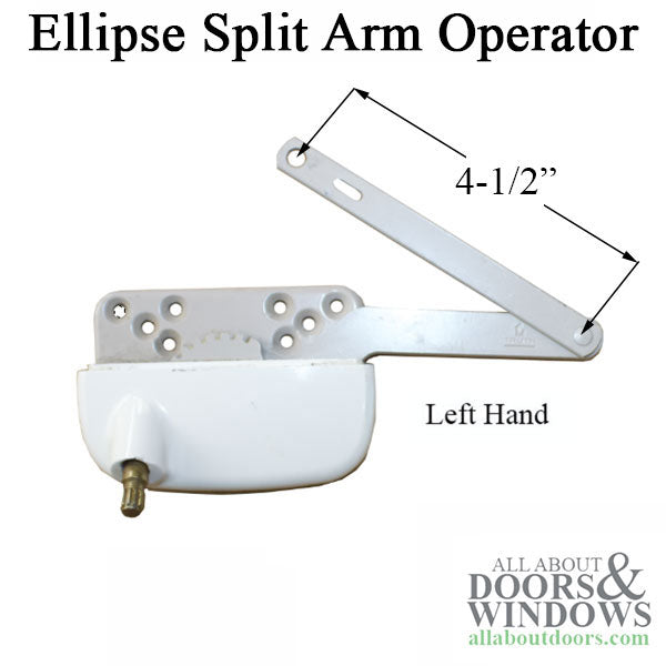 Truth® 15.30 Ellipse Split Arm Operator, Straight 4-1/2Inch Link, Left Hand