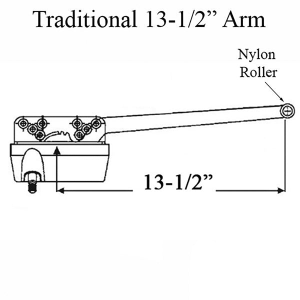 Truth 15.32 Traditional RH 13-1/2" Casement Operator - 15.32-TRA-RH
