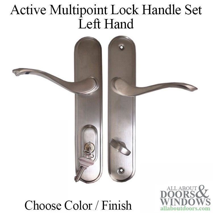 Active Handle Set 400B Multipoint Lock Trim, Zinc Base