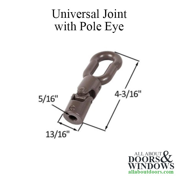 Truth 30325 Universal Joint Pole Eye 5/16" Spline