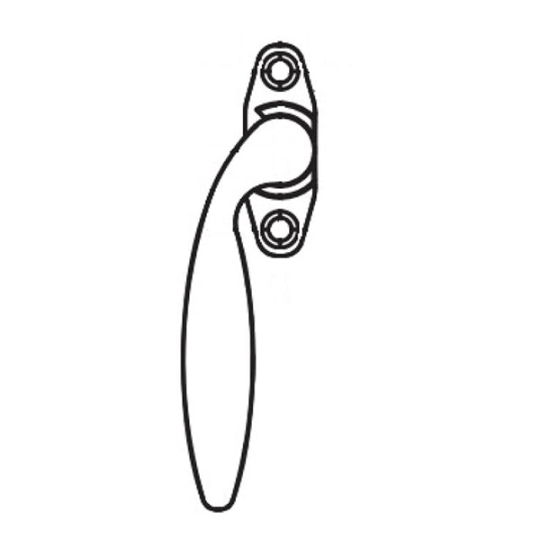 Truth 60.00 Classic Push-Out Casement Handle, RH