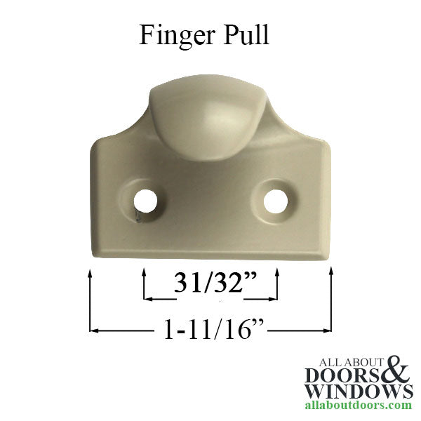 Historical Finger Pull Sash Lift, Tan - 506008