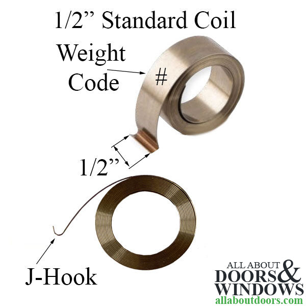 Stamped A 1/2" 3 lb Constant Force Balance Coil Spring