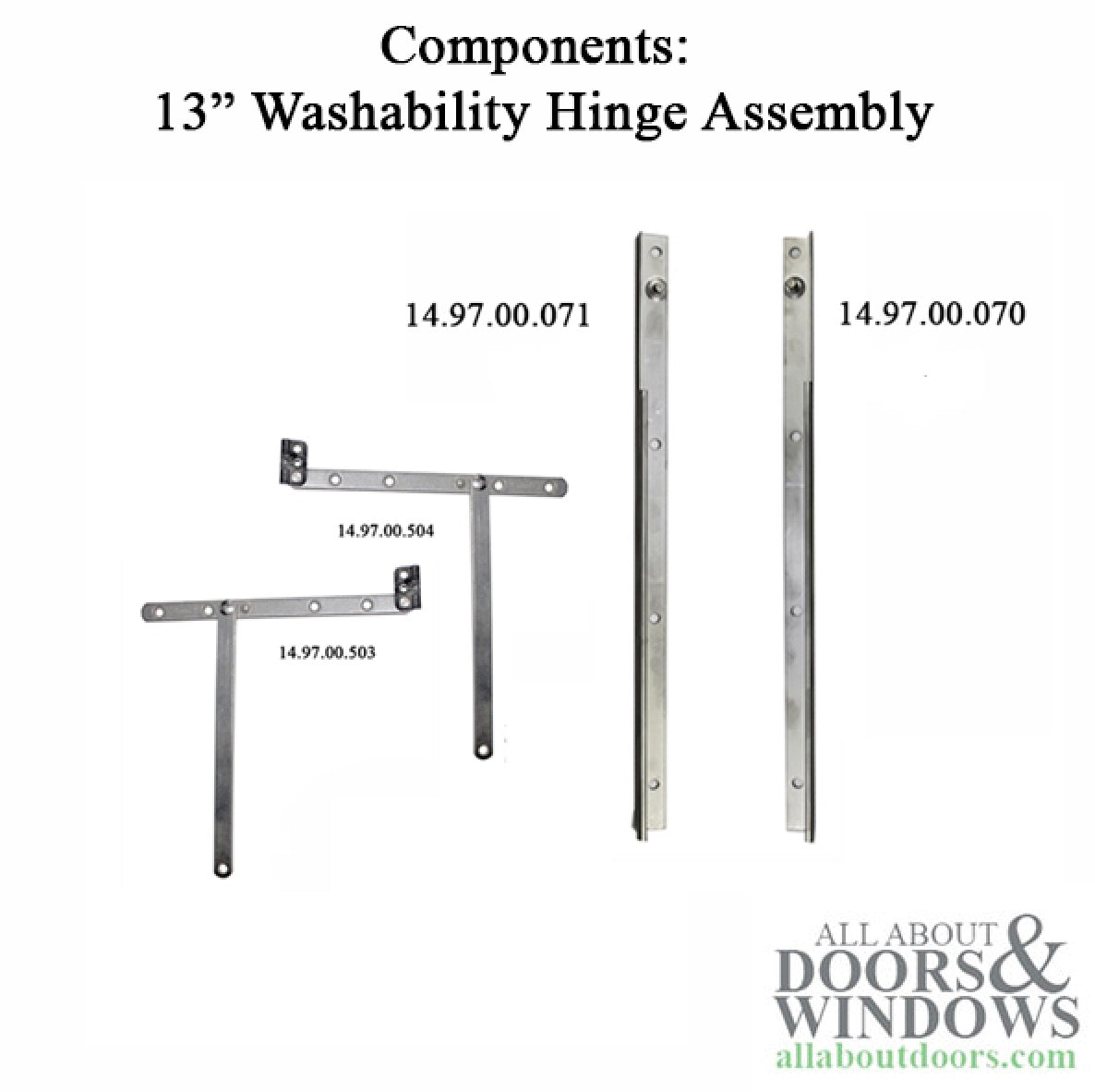 Truth 14.97 13" Upper & Lower Hinges , Sold in Pairs
