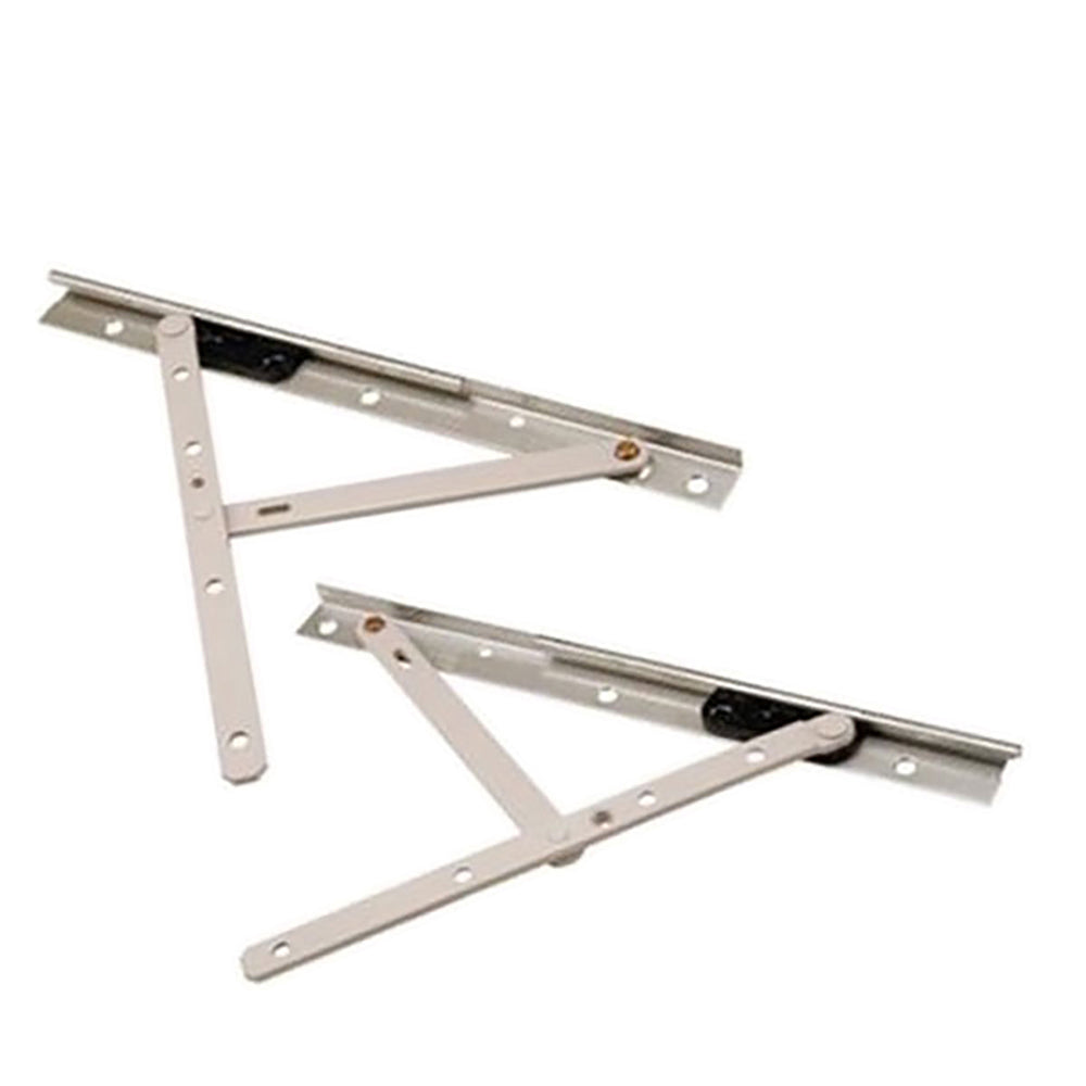 Truth 14.75 Casement Hinge Pair, 10" Stainless Track, 4-29/32" Opening