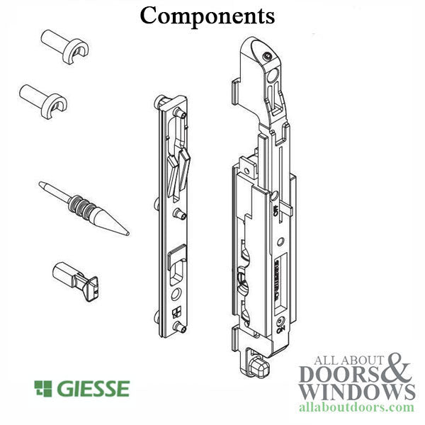 Giesse Drive Mechanism Assembly for Sliding Patio Door