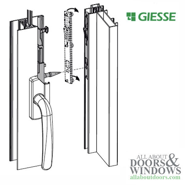 Giesse Drive Mechanism Assembly for Sliding Patio Door