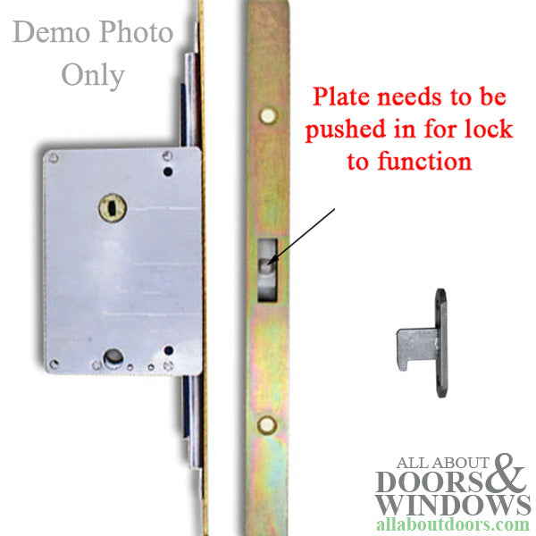 Sentinel XM-55 2-Point Sliding Door Lock, Stainless Steel