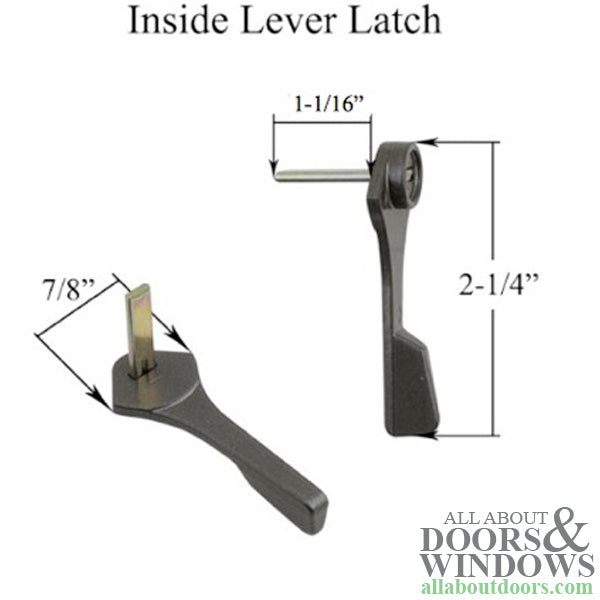 Truth Allure Patio Door Handle Set 3-15/16" Non-Keyed - 40.85.100