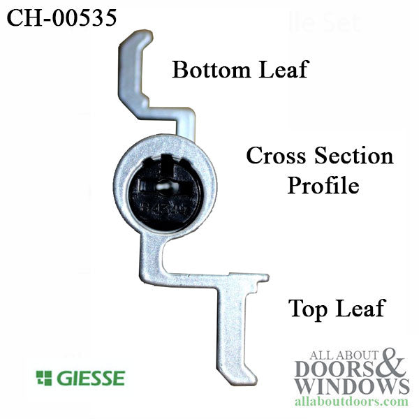 Giesse Terrace Door Flash Hinge XL clamp hinge C001 for Euro Groove