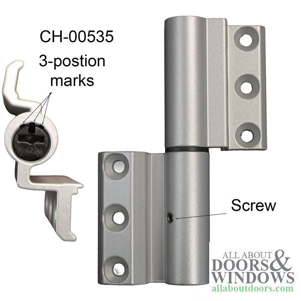 Giesse Terrace Door Flash Hinge XL clamp hinge C001 for Euro Groove