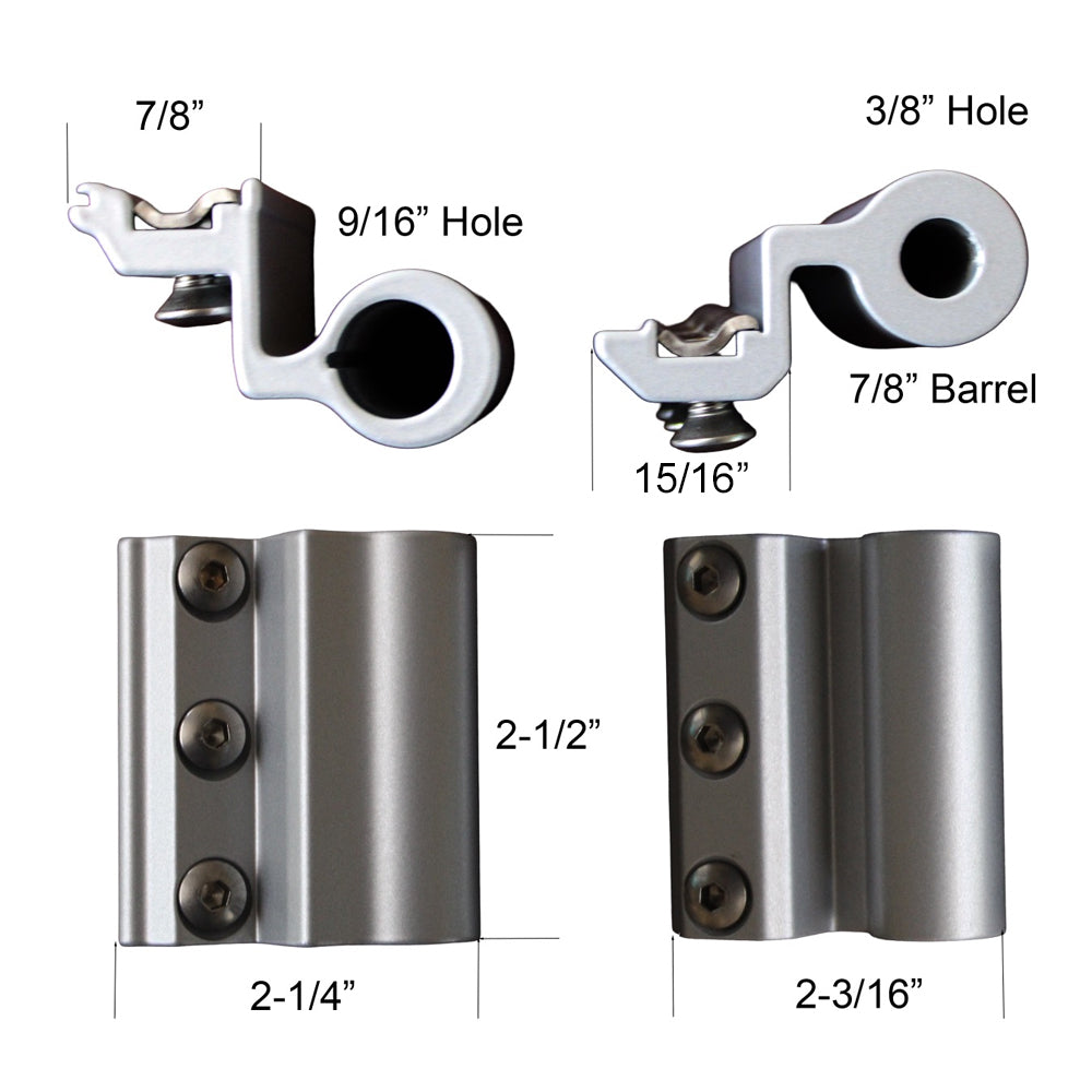 Amesbury Giesse Clamp Hinge for Aluminum Terrace and Balcony Doors