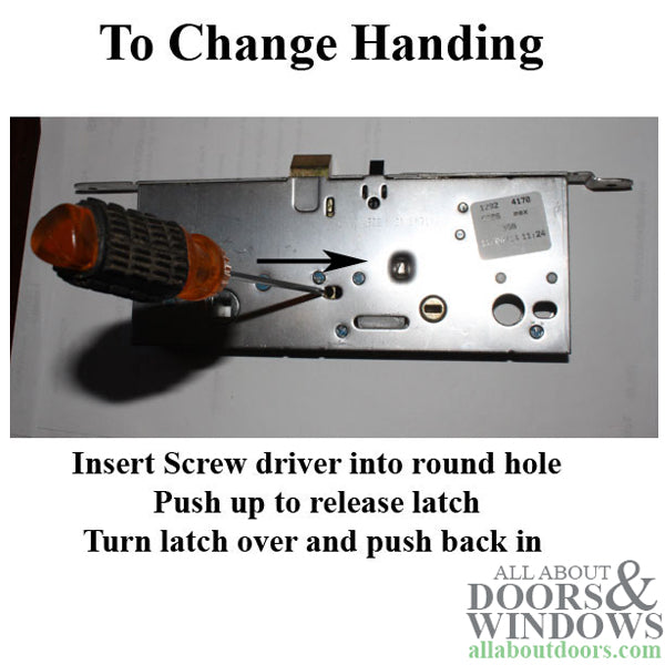 Active Concealed Multi-Point Lock 70/92 Radius Faceplate Gearbox