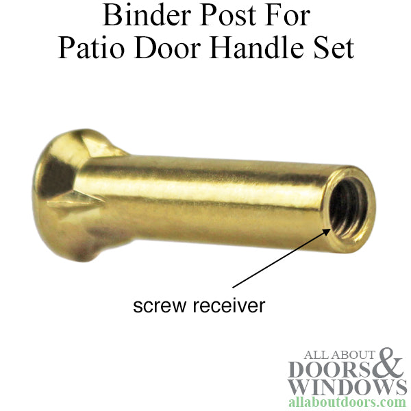 Screw Receiver Binder Post Nut 10-24 for Patio Door Handle Sets