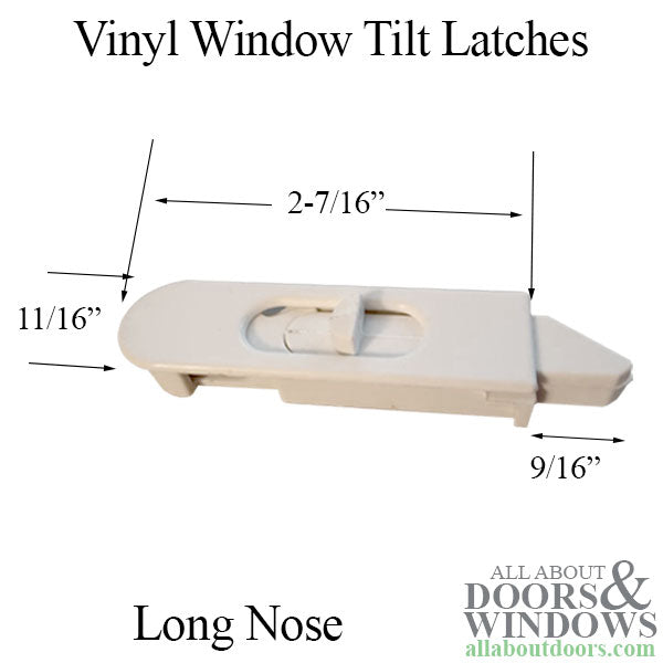 Large Nose Tilt Latch Pair - Vinyl Window - 503021