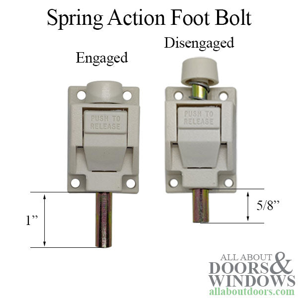 Truth 15314 Rectangular Foot Bolt Pack, Long Bolt