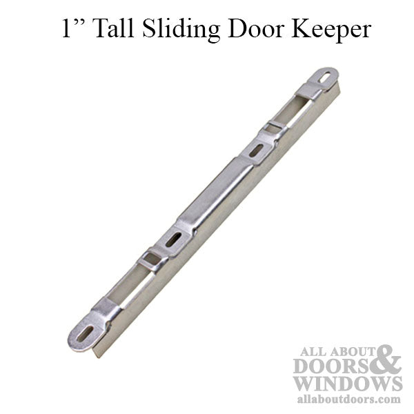 Narrow 5/8" Sliding Door Keeper, 1" Raised Dual Point