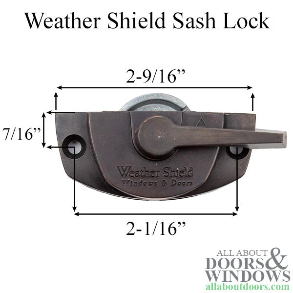 Weather Shield EntryGard II Cam Sash Lock, LH - 17.51-WS-L