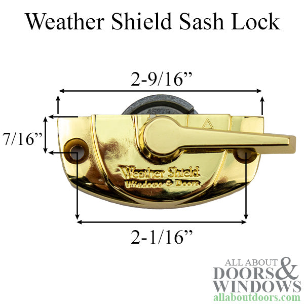 Weather Shield EntryGard II Cam Sash Lock, LH