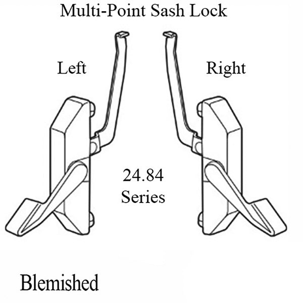 Truth Maxim 24.84 Multi-Point Sash Lock LH White - Blemished