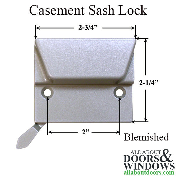 Truth 16.18 Non-Handed Casement Sash Lock - Clay - Blem