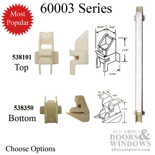 1/2 Inch Non-Tilt Window Channel Balance with Shoes