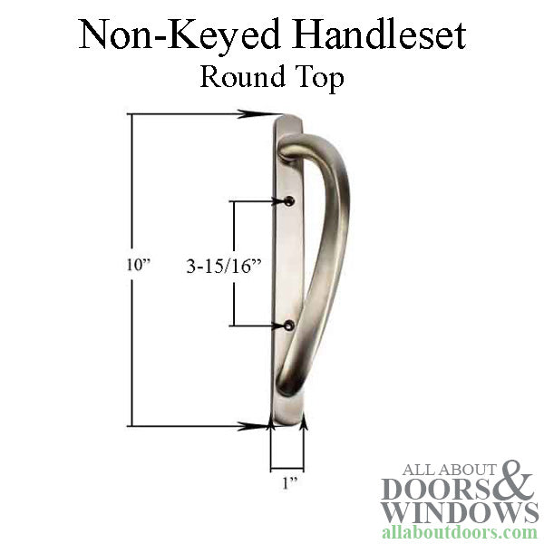 Truth 40.90 Non-Keyed Sliding Door Handleset BSN Blem - 147101-BSN-BLEM
