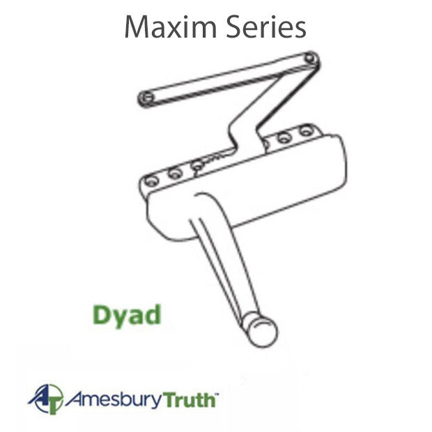 Truth® Maxim 50.50 Dyad Operator, split arm, Sill Mount Left Hand