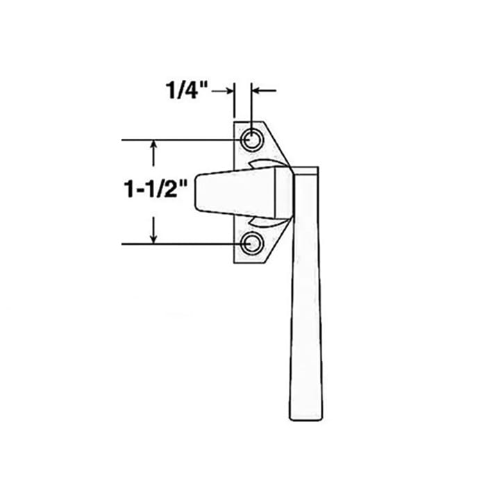 Cam Handle Lock Lever Only - 1-1/2 Inch Hole C-C - Right Hand