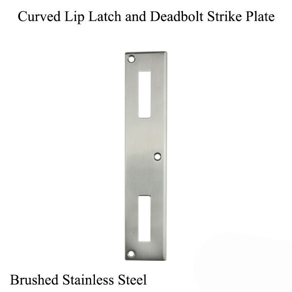 P3000 Passive Latch And Deadbolt Curved Lip Strike Plate Hardware