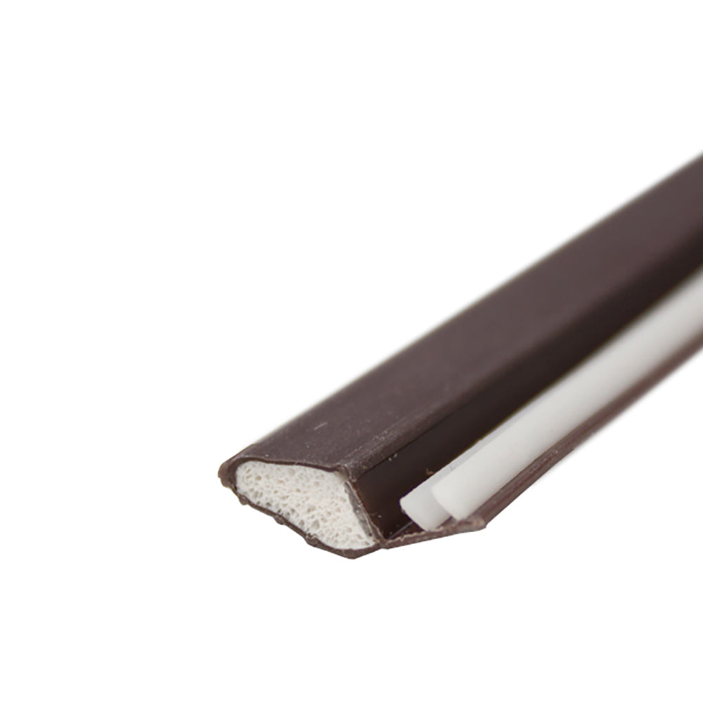 Weatherstrip Kerf Back Polyflex, Foam-Filled Bulb, .325" Reach