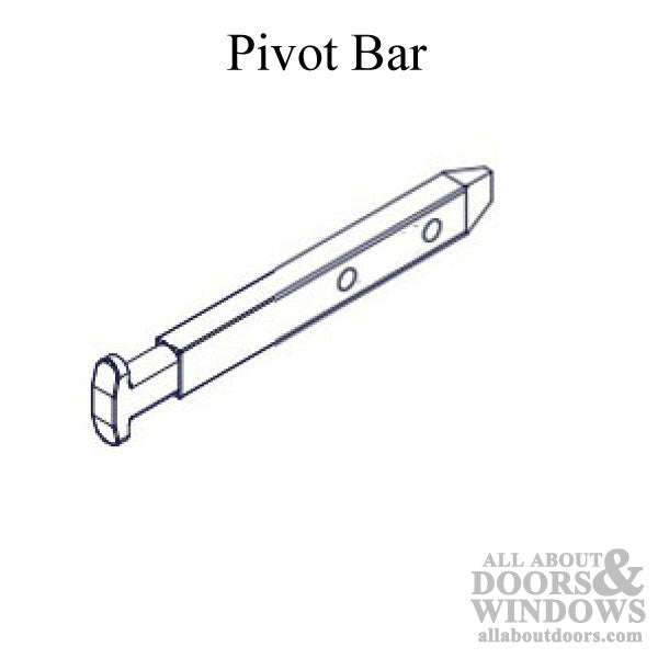 23145 Pivot Bar, 2-1/2" T-Head, 2 Hole Zinc Die Cast