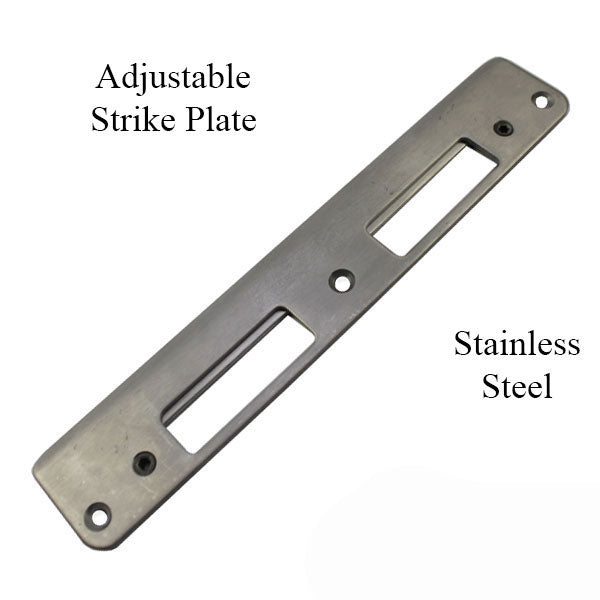 Adj. Latch And Deadbolt Strike - Ss Hardware