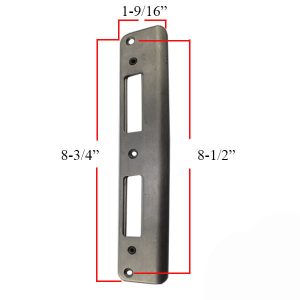 Adj. Latch And Deadbolt Strike - Ss Hardware