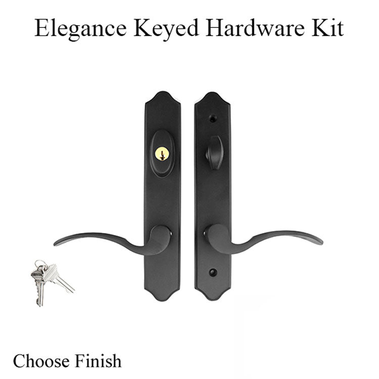 Elegance 10 Arch Keyed Active Hardware - Choose Color