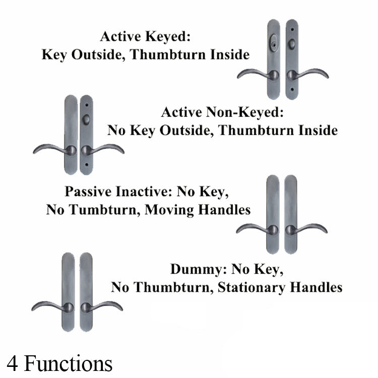 Elegance 10 Arch Keyed Active Hardware - Choose Color