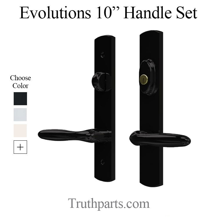 Evolutions 10Inch Curve Top Non-Keyed Handle Hardware for Passive Hinged Door