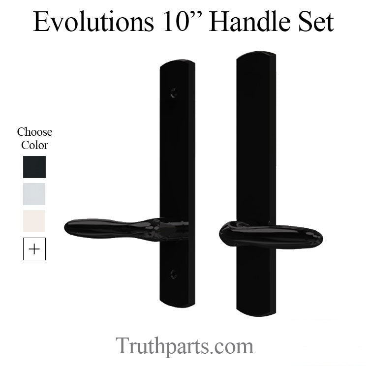 Evolutions 10Inch Curve Top Non-Keyed Handle Set, Active Door