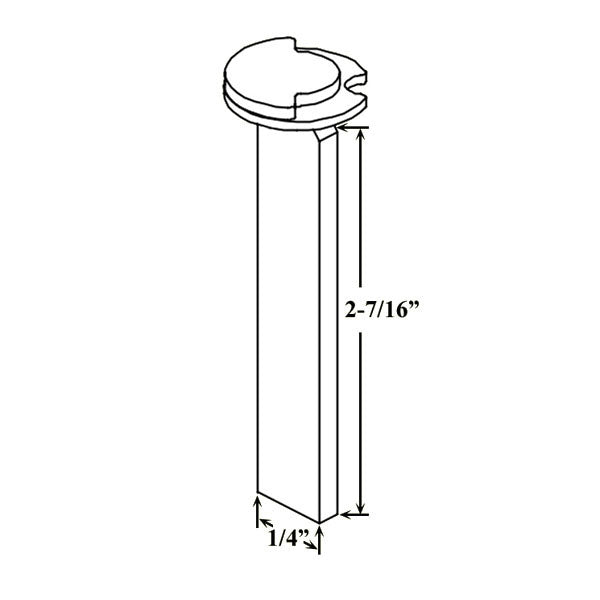 Cylinder 1 X 1-7/8 Tail Piece For 1-3/4 Or 2-1/4 Door Schlage Key Hardware