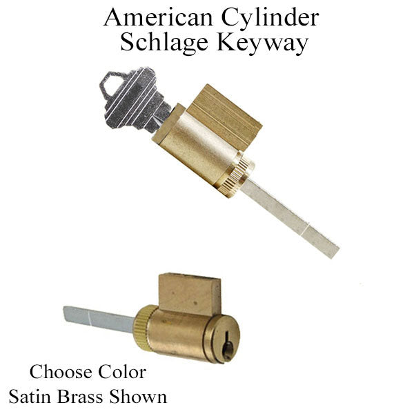 Cylinder 1 X 1-7/8 Tail Piece For 1-3/4 Or 2-1/4 Door Schlage Key Hardware