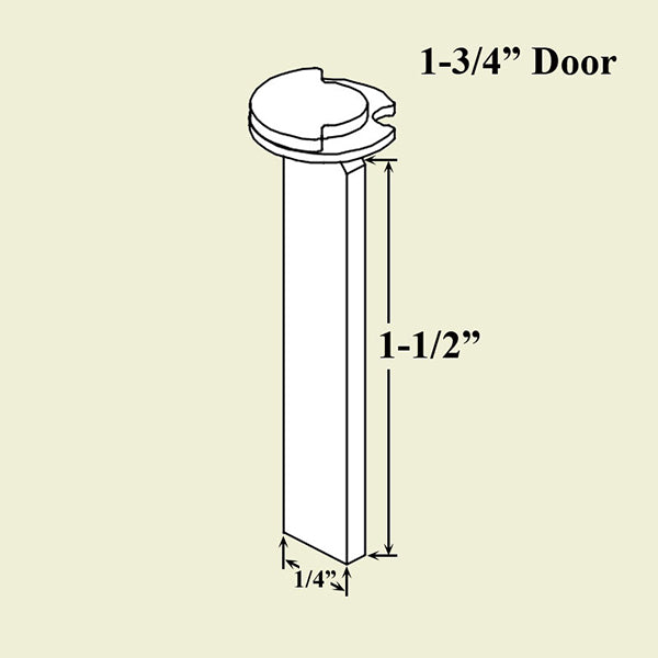 Ashland Tail Piece Assembly For 1-3/4 In. Door Hardware