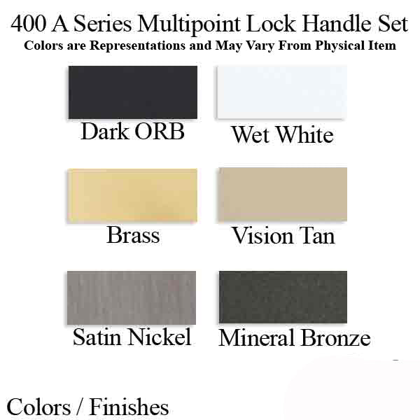 Active Handle Set 400 A Series Multi-Point Lock Trim - Right Hardware