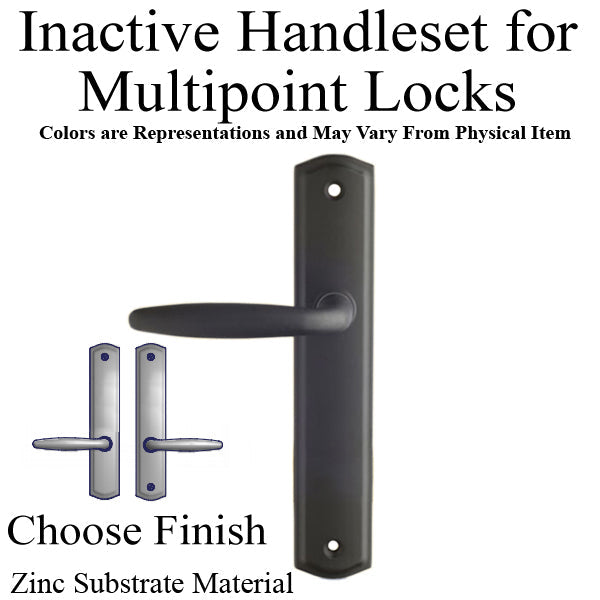 Inactive Handle Set 800C - For Multipoint Locks Zinc Material Choose Finish Hardware