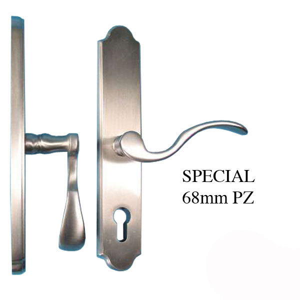 Germania Lara 68Mm Active Handleset 2-1/4 Door Rh - Satin Nickel Hardware