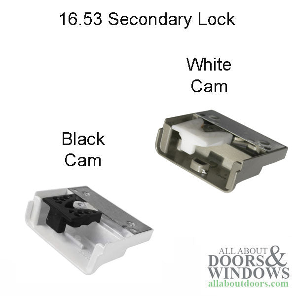 Truth Secondary Sash Lock, Black Cam, Tie Bar