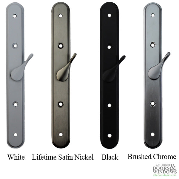 Olympus Handle Center Thumb, Keyed Sliding Glass Door - Schlage Keyway, Choose Color